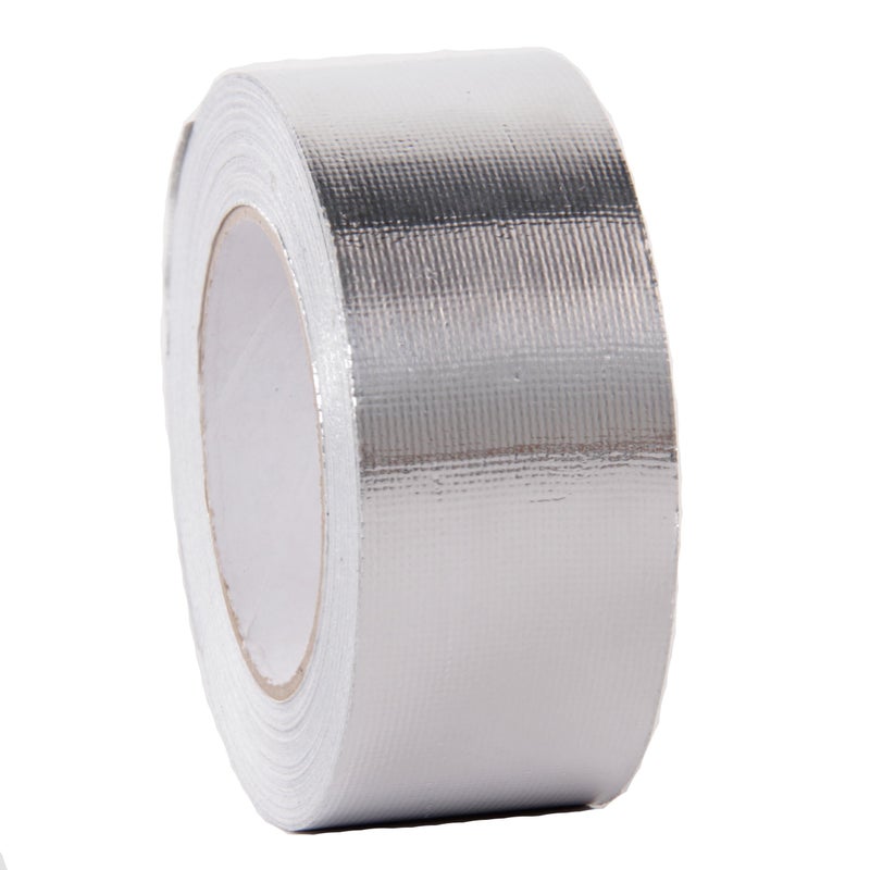 HiwowSport Fiberglass Aluminized Foil Heat Shield Thermal Barrier Adhesive Backed Heat Reflective Tape 2" x 82' Roll Silver - Image 3